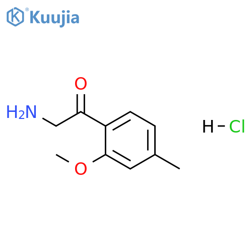 Ethanone, 2-amino-1-(2-methoxy-4-methylphenyl)-, hydrochloride (1:1) structure