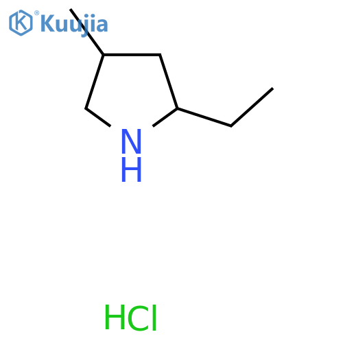 2-Ethyl-4-methylpyrrolidine hydrochloride structure
