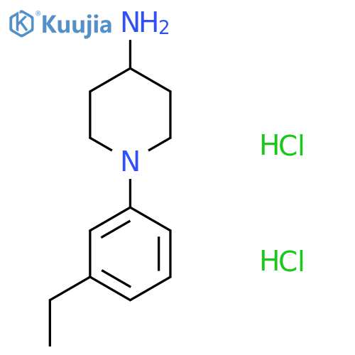 1-(3-Ethylphenyl)piperidin-4-amine dihydrochloride structure