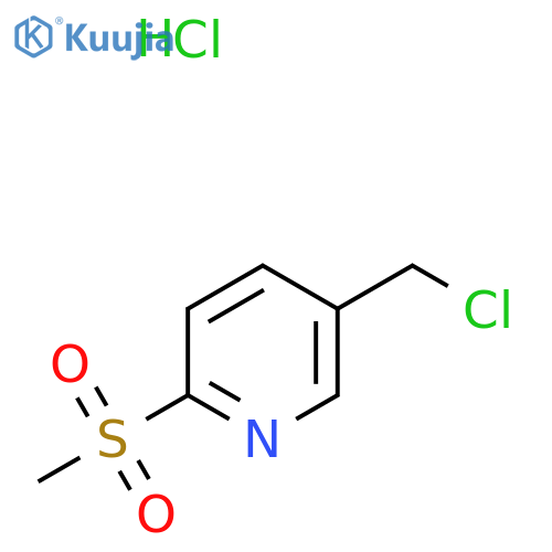 5-(Chloromethyl)-2-methanesulfonylpyridine hydrochloride structure