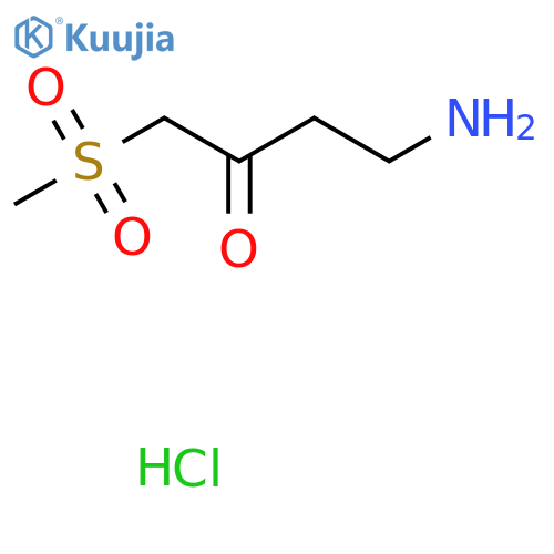 4-Amino-1-methanesulfonylbutan-2-one hydrochloride structure
