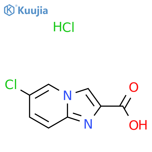 6-Chloroimidazo[1,2-a]pyridine-2-carboxylic acid hydrochloride structure