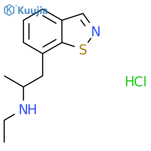[1-(1,2-Benzothiazol-7-yl)propan-2-yl](ethyl)amine hydrochloride structure
