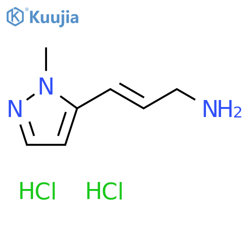 (2E)-3-(1-methyl-1H-pyrazol-5-yl)prop-2-en-1-amine dihydrochloride structure