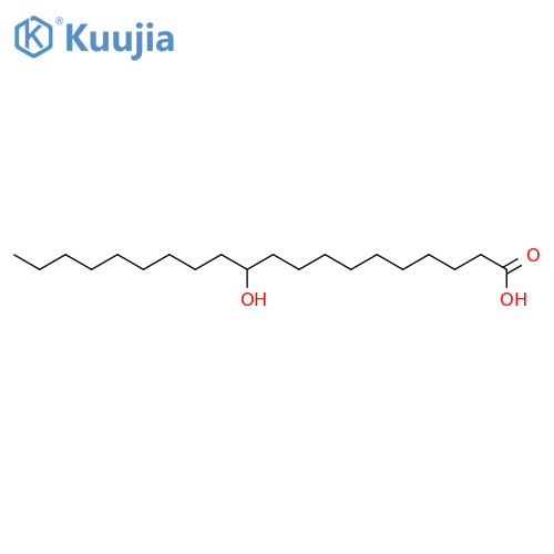 Eicosanoic acid, 11-hydroxy- structure