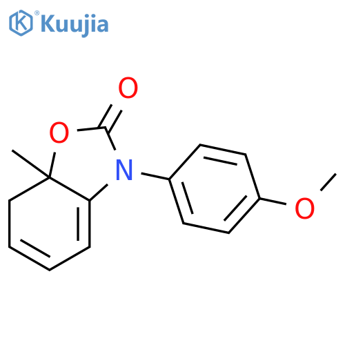 7,7a-Dihydro-3-(4-methoxyphenyl)-7a-methyl-2(3H)-benzoxazolone structure
