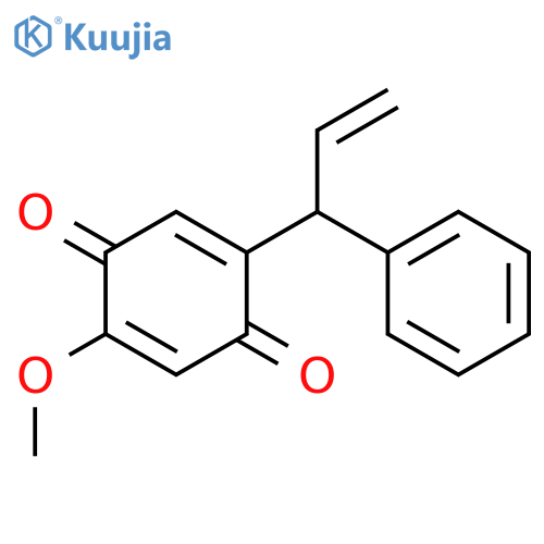 2,5-Cyclohexadiene-1,4-dione,2-methoxy-5-(1-phenyl-2-propen-1-yl)- structure