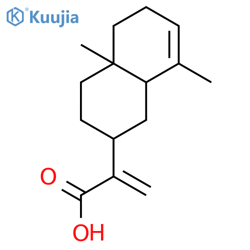 2-[(2R,4aR,8aR)-4a,8-dimethyl-2,3,4,5,6,8a-hexahydro-1H-naphthalen-2-yl]prop-2-enoic acid structure