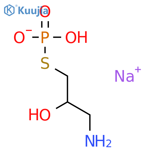 2-Propanol,1-amino-3-(phosphonothio)-, monosodium salt (9CI) structure