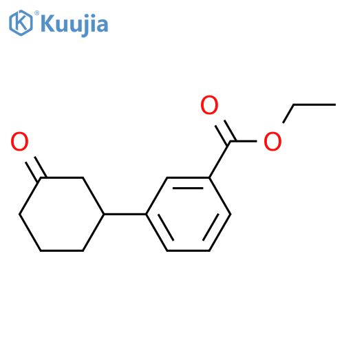 Ethyl 3-(3-oxocyclohexyl)benzoate structure