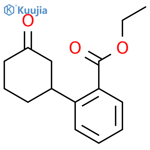Ethyl 2-(3-oxocyclohexyl)benzoate structure