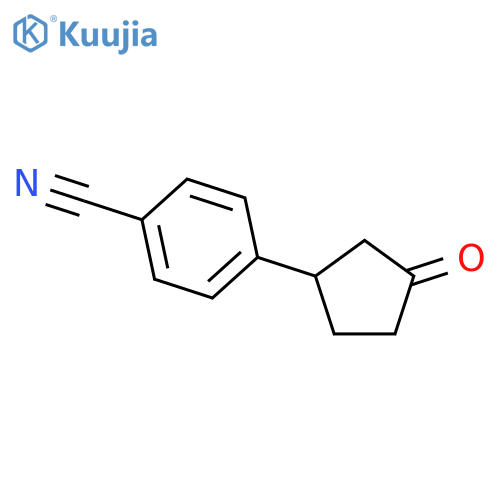 Benzonitrile,4-(3-oxocyclopentyl)- structure