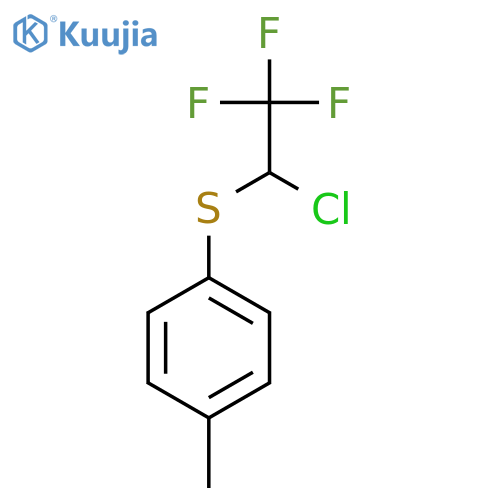 1-(1-chloro-2,2,2-trifluoroethyl)sulfanyl-4-methylbenzene structure