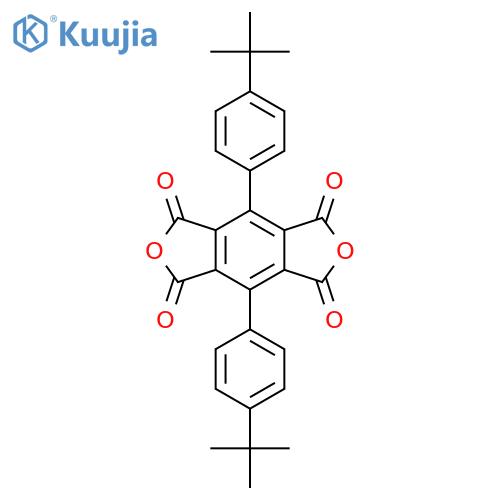 1H,3H-Benzo[1,2-c:4,5-c']difuran-1,3,5,7-tetrone, 4,8-bis[4-(1,1-dimethylethyl)phenyl]- (9CI) structure