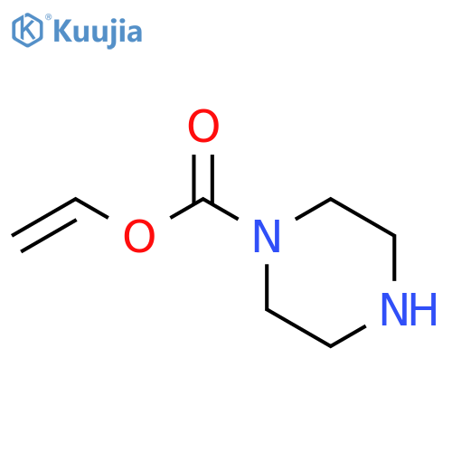 1-Piperazinecarboxylicacid, ethenyl ester structure