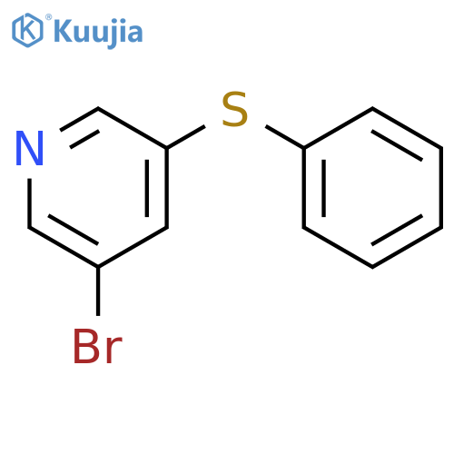 Pyridine, 3-bromo-5-(phenylthio)- structure