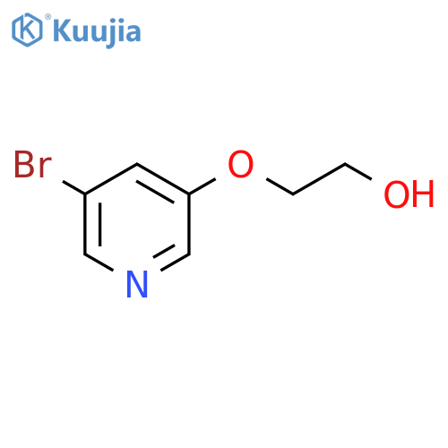 5-Bromo-3-(2-hydroxyethoxy)-pyridine structure