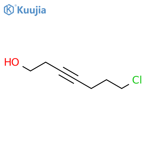 3-Heptyn-1-ol, 7-chloro- structure