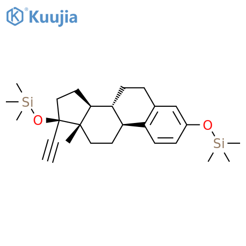 [(8R,9S,13S,14S,17R)-17-Ethynyl-13-methyl-3-trimethylsilyloxy-7,8,9,11,12,14,15,16-octahydro-6H-cyclopenta[a]phenanthren-17-yl]oxy-trimethylsilane structure
