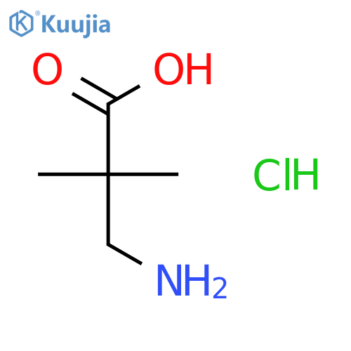 3-Amino-2,2-dimethylpropanoic acid hydrochloride structure