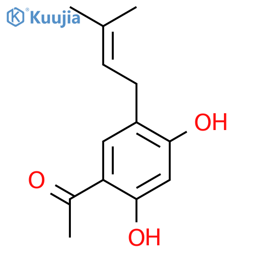 2',4'-Dihydroxy-5'-prenylacetophenone structure