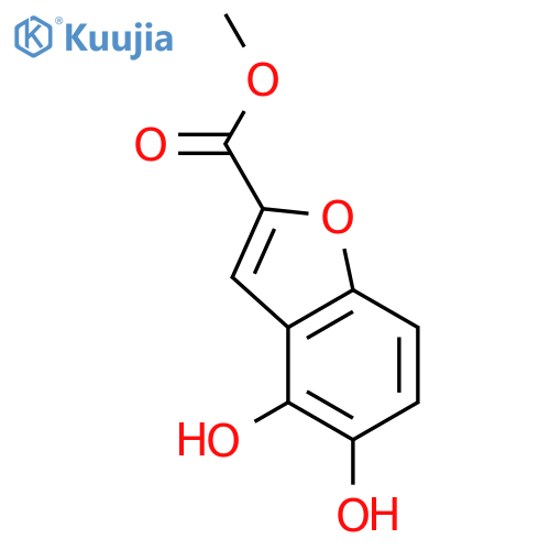 2-Benzofurancarboxylicacid, 4,5-dihydroxy-, methyl ester structure