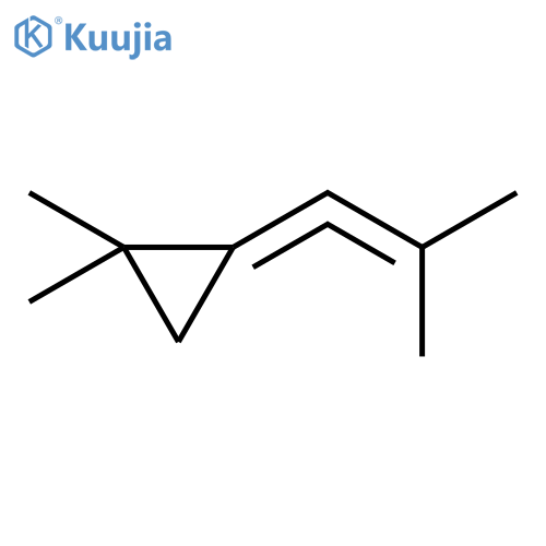 Cyclopropane,1,1-dimethyl-2-(2-methyl-1-propen-1-ylidene)- structure