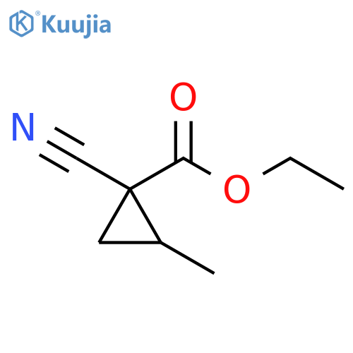 ethyl 1-cyano-2-methylcyclopropane-1-carboxylate structure