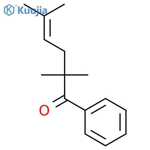 4-Hexen-1-one, 2,2,5-trimethyl-1-phenyl- structure