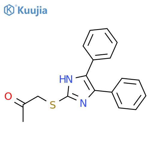 2-Propanone, 1-[(4,5-diphenyl-1H-imidazol-2-yl)thio]- structure