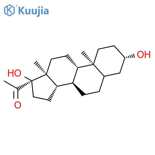 Pregnan-20-one, 3,17-dihydroxy-, (3b)- structure