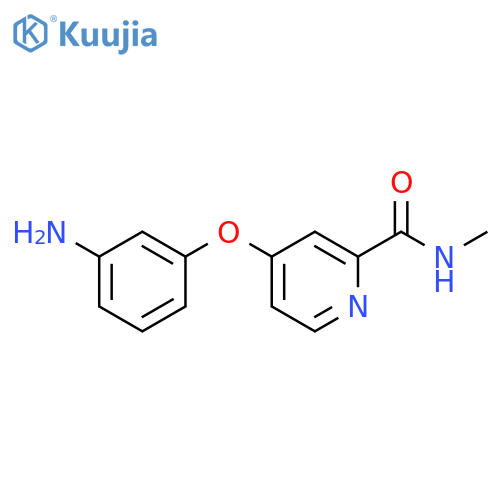 4-(3-Amino-phenoxy)-pyridine-2-carboxylic Acid Methylamide structure