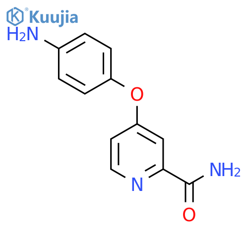 4-(4-Aminophenoxy)-2-pyridinecarboxamide structure