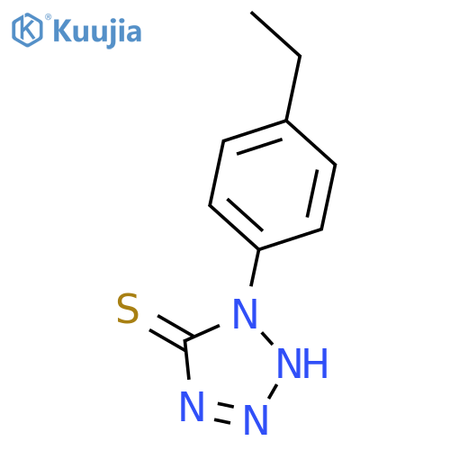5H-Tetrazole-5-thione, 1-(4-ethylphenyl)-1,2-dihydro- structure