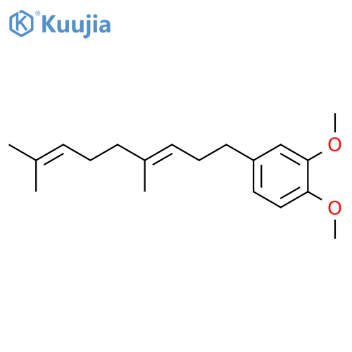 Benzene, 4-(4,8-dimethyl-3,7-nonadienyl)-1,2-dimethoxy- structure
