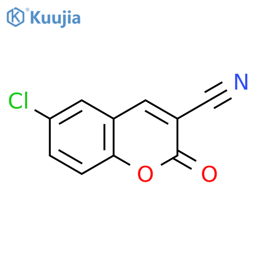 6-chloro-2-oxo-2H-chromene-3-carbonitrile structure
