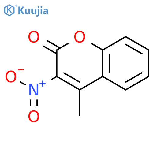 2H-1-Benzopyran-2-one, 4-methyl-3-nitro- structure