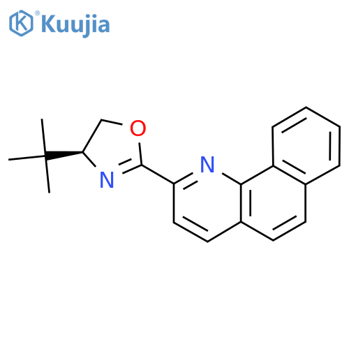 (S)-2-(Benzo[h]quinolin-2-yl)-4-(tert-butyl)-4,5-dihydrooxazole structure