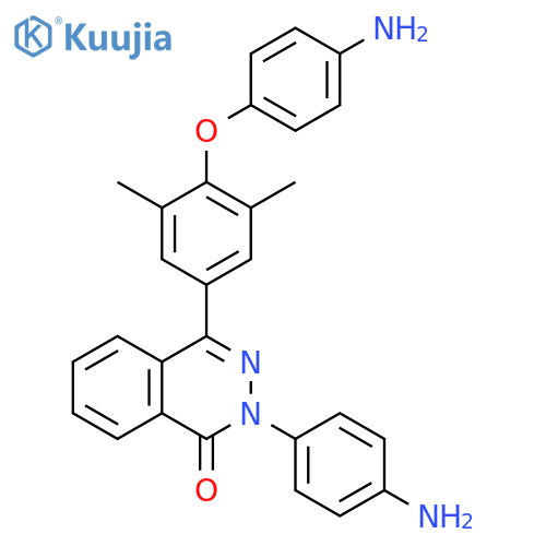 1(2H)-Phthalazinone,4-[4-(4-aminophenoxy)-3,5-dimethylphenyl]-2-(4-aminophenyl)- structure