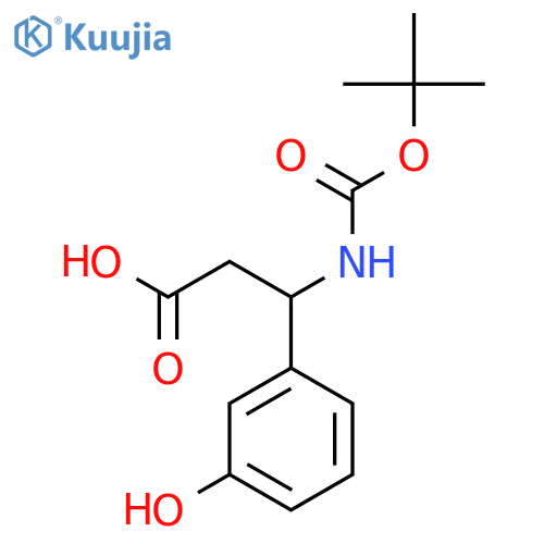3-(tert-Butoxycarbonyl)amino-3-(3-hydroxyphenyl)propanoic Acid structure