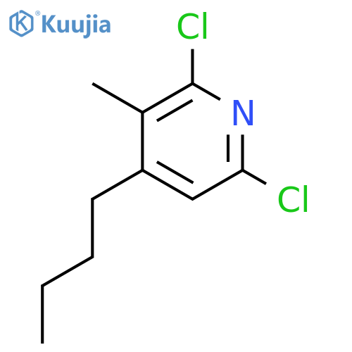Pyridine, 4-butyl-2,6-dichloro-3-methyl- structure