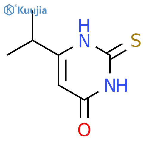 6-(propan-2-yl)-2-sulfanylidene-1,2,3,4-tetrahydropyrimidin-4-one structure