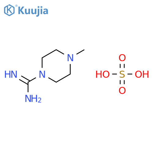 4-methylpiperazine-1-carboxamidine;hemi(sulfuric acid) structure
