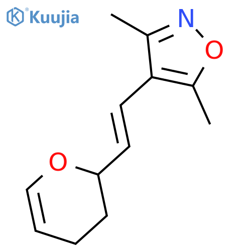 Isoxazole, 4-[2-(3,4-dihydro-2H-pyran-2-yl)ethenyl]-3,5-dimethyl- structure