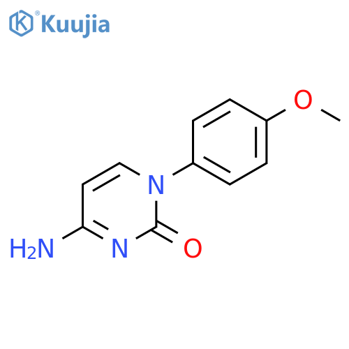 2(1H)-Pyrimidinone, 4-amino-1-(4-methoxyphenyl)- structure