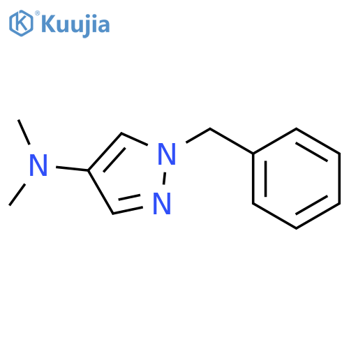 1H-Pyrazol-4-amine,N,N-dimethyl-1-(phenylmethyl)- structure