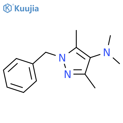 1H-Pyrazol-4-amine,N,N,3,5-tetramethyl-1-(phenylmethyl)- structure