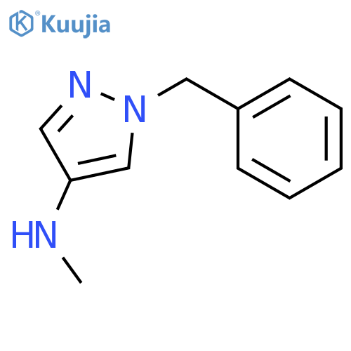 1H-Pyrazol-4-amine,N-methyl-1-(phenylmethyl)- structure