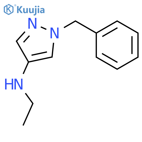 1H-Pyrazol-4-amine,N-ethyl-1-(phenylmethyl)- structure