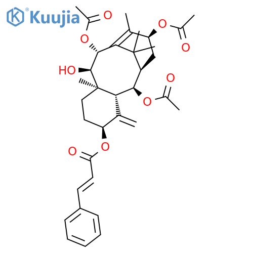 (2α,5α,9α,10β,13α)-2,10,13-Triacetoxy-9-hydroxytaxa-4(20),11-dien-5-yl (2E)-3-phenylacrylate structure